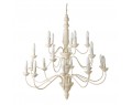 Lampadario crema 20 bracci