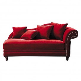 Chaise Longue Pigalle rossa