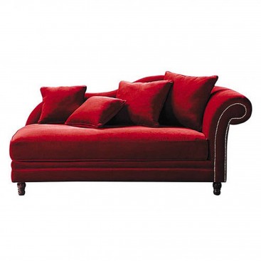 Chaise Longue Pigalle rossa