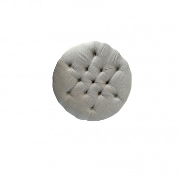 Pouf in lino beige mod. Lola