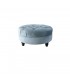 Pouf in velluto celeste mod. Lola