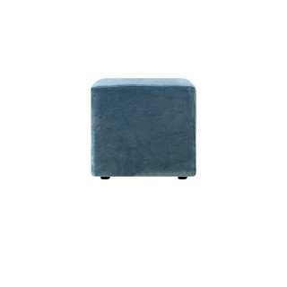 Pouf in velluto ottanio mod. Eva