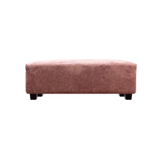 Pouf in velluto rosa mod. Eva
