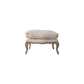 Pouf in legno e lino mod. La Rochelle