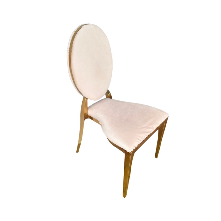 Sedia City Gold in velluto