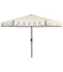 Ombrellone bianco con bordo blu