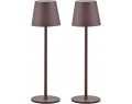 Lampada da tavolo a led marroni