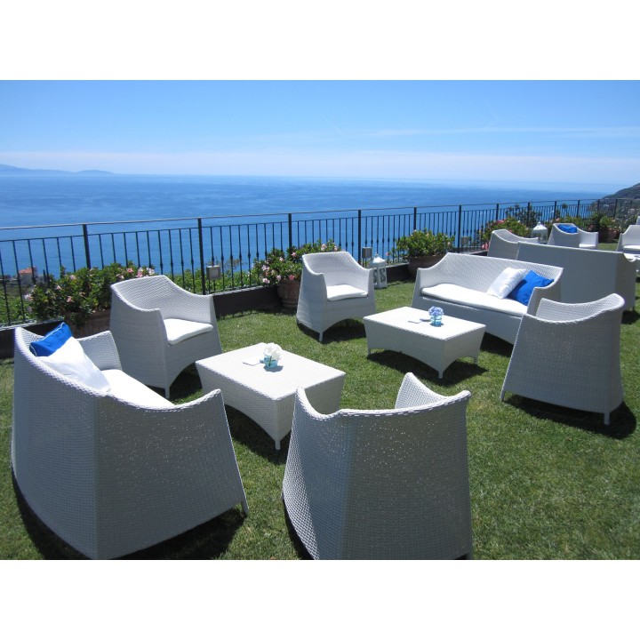  Salotto per esterni Praiano, arredo giardino per eventi