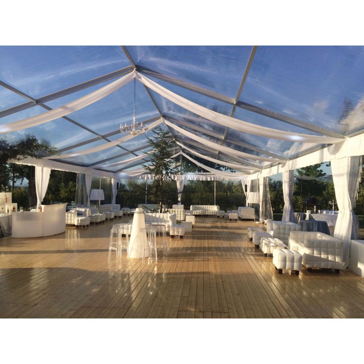  Tensostruttura Cristal 10x30, per eventi all’aperto