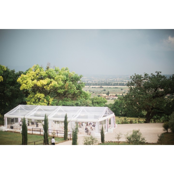 Tensostruttura Cristal 10x30, per eventi all’aperto